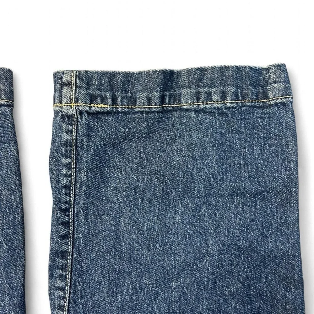 GAP Girls’ Wide-Leg Denim Jeans – Size 12 | Dark Wash | Adjustable Waist